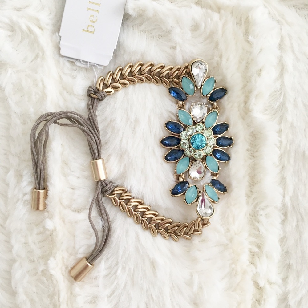 NWT Bella Jeweled Adjustable Wrist Bracelet